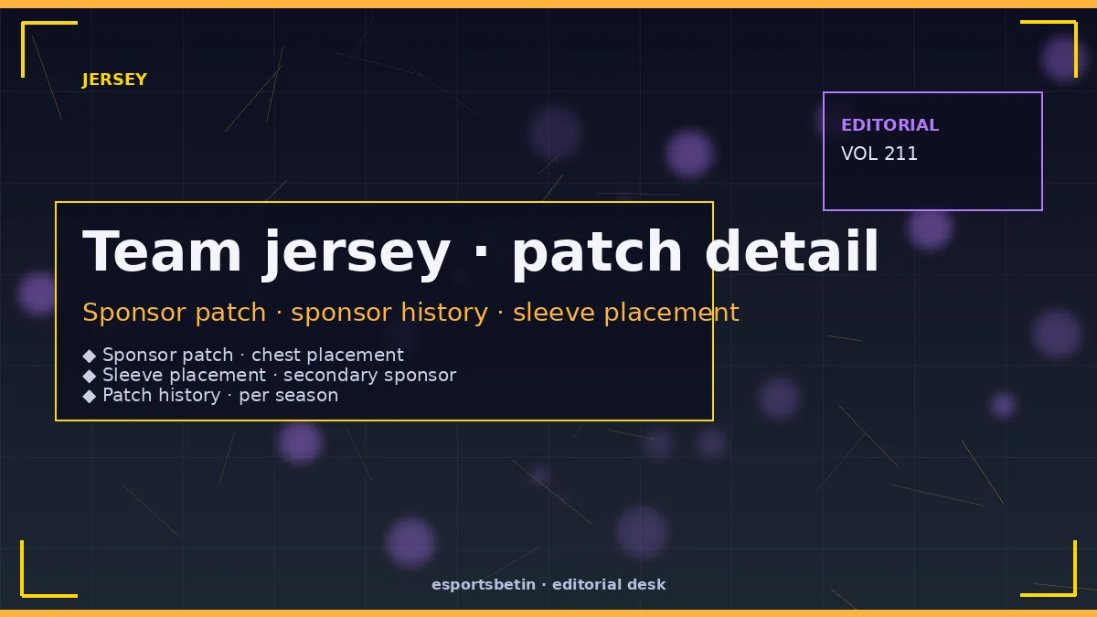 team jersey patch editorial photograph
